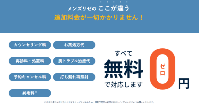 メンズリゼ‗無料対応
