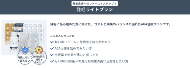 dmm 発毛ライトプラン 料金