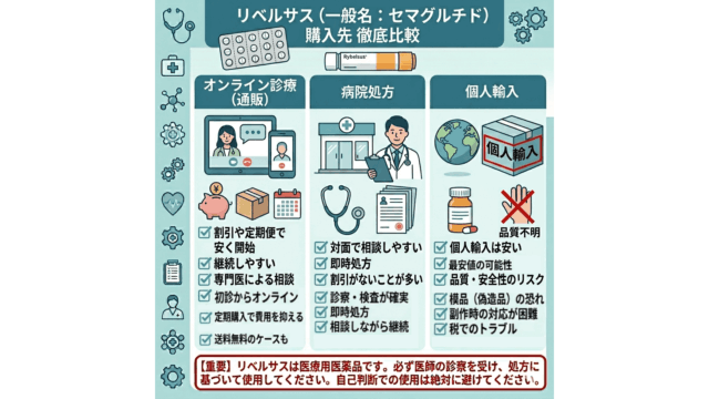 リベルサスはオンライン診療（通販） 病院 個人輸入 どこが安い