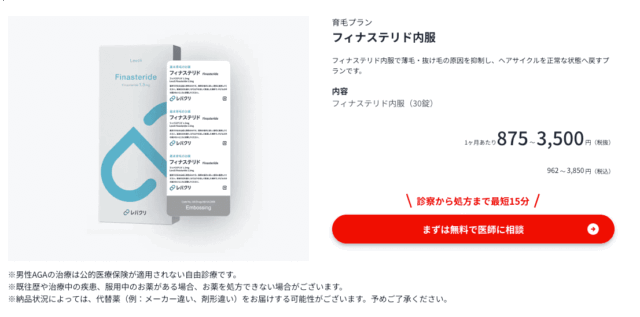 レバクリaga 育毛プラン