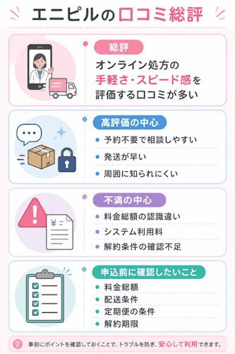 エニピルの口コミ総評