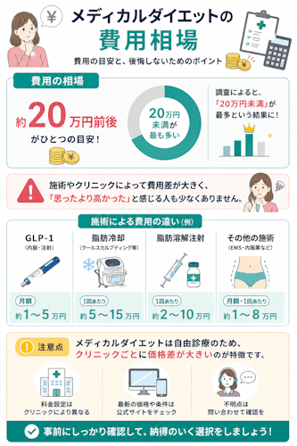 メディカルダイエットの費用相場