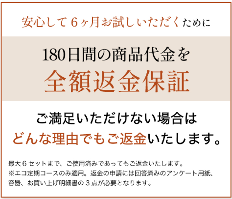 マイナチュレの返金保証