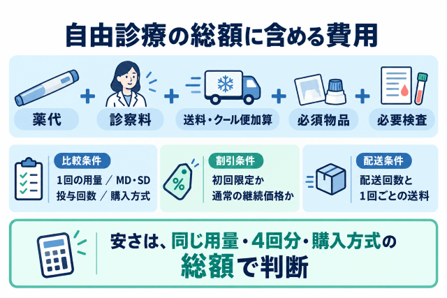 自由診療の総額比較ポイント
