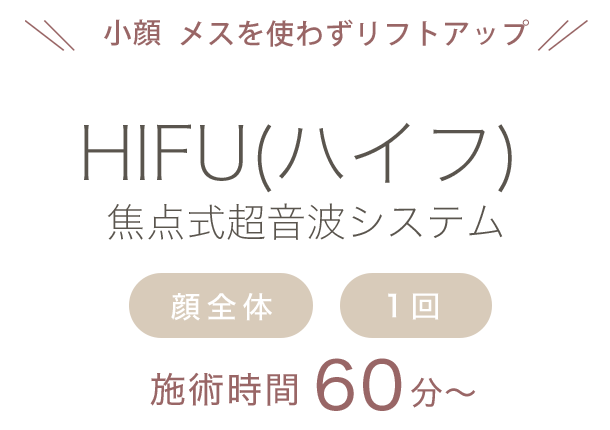 HIFU-焦点式(ハイフ)超音波システム-